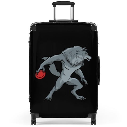 Disc Golf Werewolf Suitcases