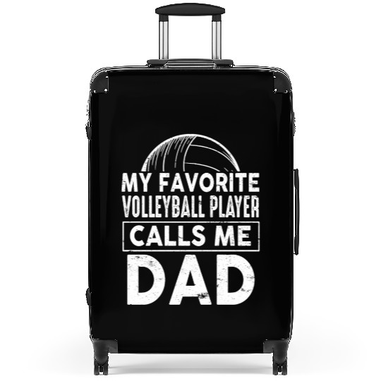 Volleyball My Favorite Calls Me Dad Suitcases