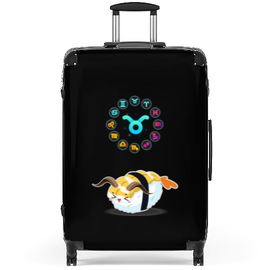 Japanese Sushi Funny Taurus Zodiac Sushi Lover Pun Suitcases