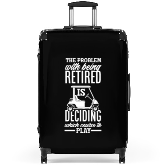 Retired Retirement Funny Golf Golfer Golfing Gift Suitcases