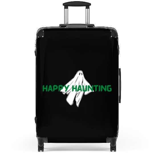 Happy Haunting with a creepy ghost Suitcases