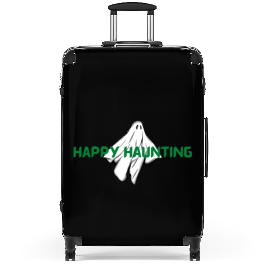 Happy Haunting with a creepy ghost Suitcases