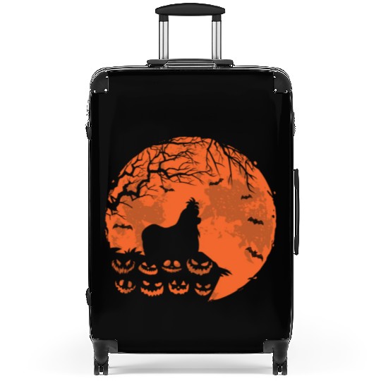 Shih Tzu And Moon Halloween Funny Dog Lover Gift Suitcases