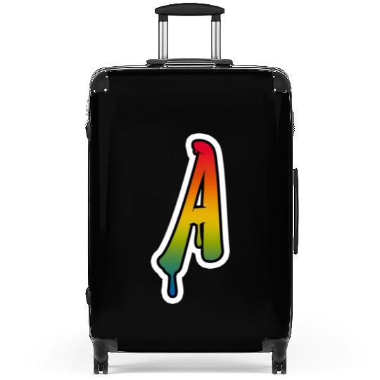 Letter A Graffiti Lettering Alphabet Monogram Init Suitcases