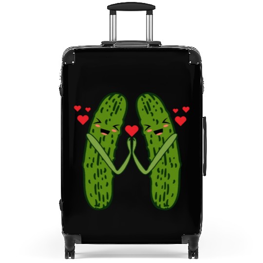 Sweet Couple Pickle Suitcases