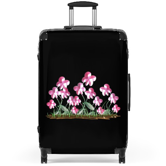 plants pink flowers nature icon Suitcases