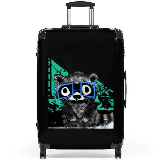 Raccoon #3 Mary Jane Bookworm Suitcases