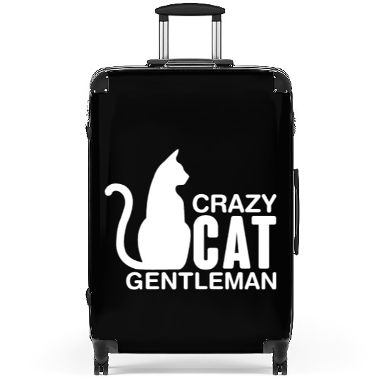 Crazy Cat Gentleman Suitcases