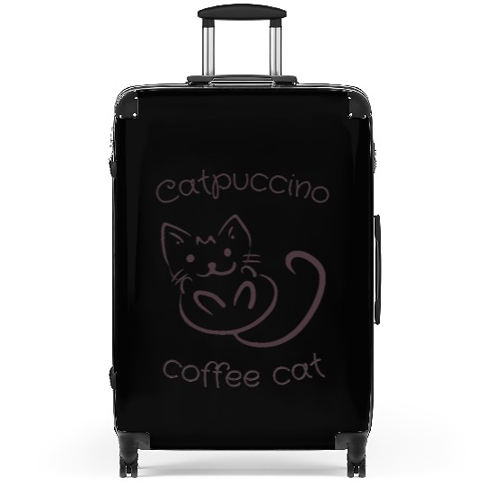 Coffee Cat Catpuccino Suitcases