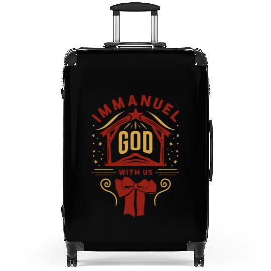 Immanuel God With Us Christmas Holiday Xmas Suitcases