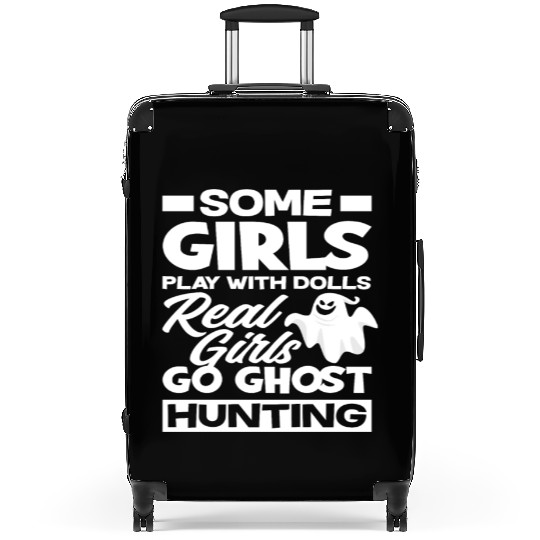 Girl Ghost Hunting Suitcases