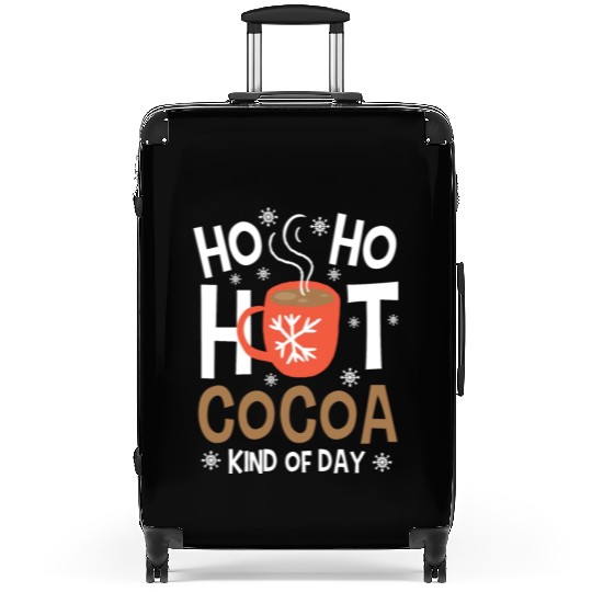 Christmas Funny Ho Ho Hot Cocoa Xmas Holiday Gift Suitcases