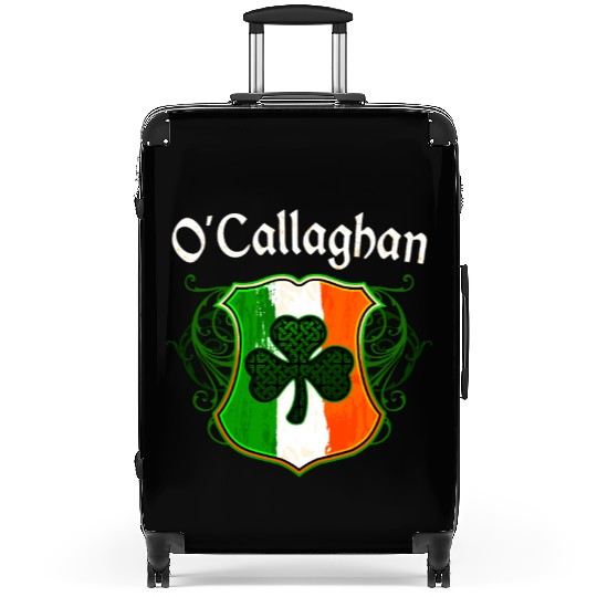 O'Callaghan Irish Surname Ireland Flag Shamrock Suitcases