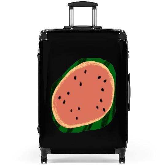 Suitcases with watermelon