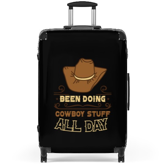 Cowboy Barn Bull Rider Rodeo Country Western Gift Suitcases