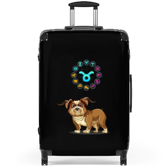 Funny Dog Lover Horoscope Taurus Zodiac Sign Cool Suitcases