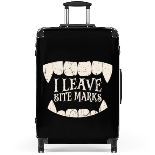 I leave bite marks - halloween Suitcases