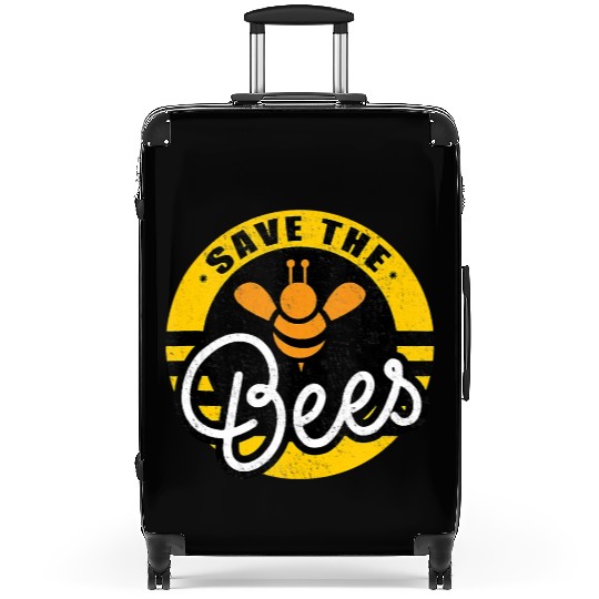 Save The Bees Earth Lover Planet Beekeeper Beekeep Suitcases