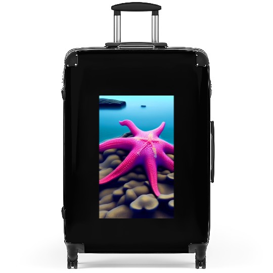 Pink starfish Suitcases