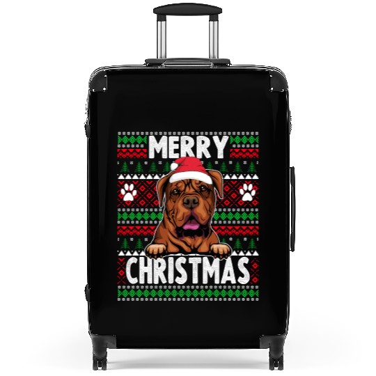 Bordeaux Great Dane Christmas Lights Petg Lovers X Suitcases