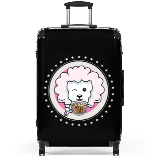 Dog Breed Poodle Tea Suitcases