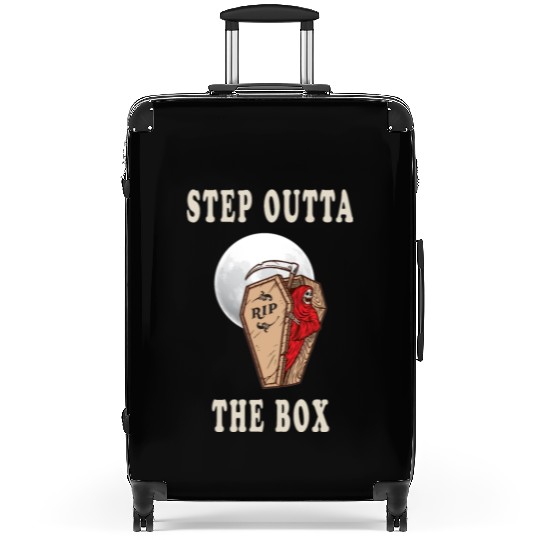 Grim Reaper with Moon Rise Step Outta The Box Suitcases