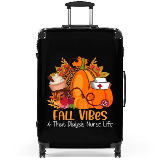 Fall Vibes & That Dialysis Nurse Life Fall Autumn Suitcases