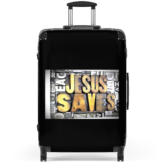 jesus saves Suitcases