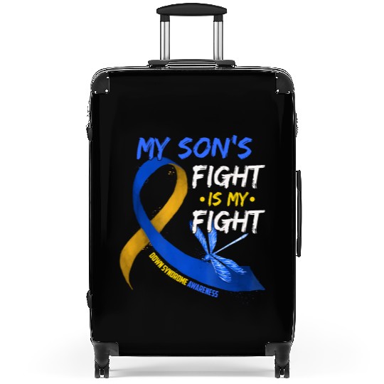 My Son s Fight Is My Fight Down Syndrome Awareness Suitcases