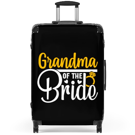Grandma Of The Bride Wedding Party Matching Gift Suitcases