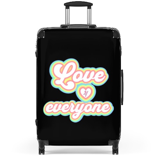 Rainbow unisex love for everyone Suitcases