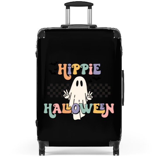 Retro Hippie Halloween Cute Ghost Suitcases