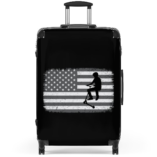 American Flag Freestyle Scootering Suitcases