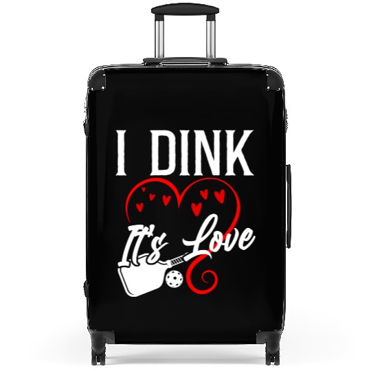 Pickleball Pun Heart Valentines Suitcases