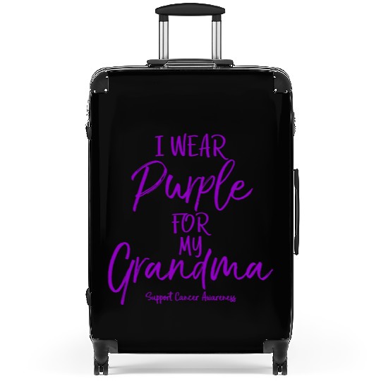 I Wear Purple for My Grandma Suitcases for Grandkids P