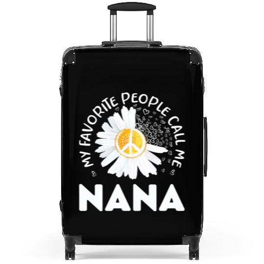 My Favorite People Call Me Nana Floral Grandma Mot Suitcases