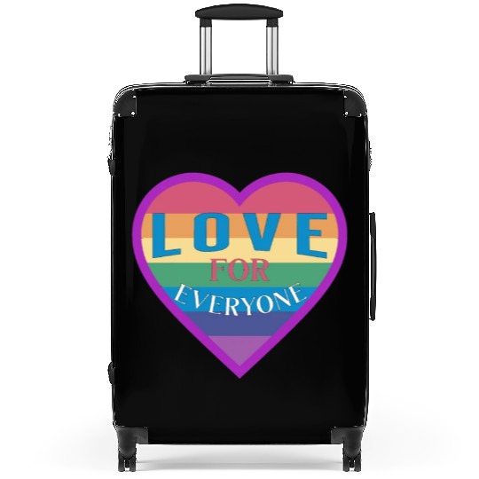 Heart rainbow unisex love for everyone Suitcases