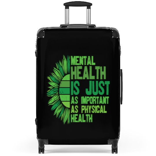 You Are Not Alone Mental Health Awareness Suitcases