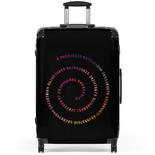 3.14 Pi Colorful Circle Math Suitcases