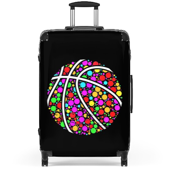 International Dot Day Colored Basketball Polka Dot Suitcases