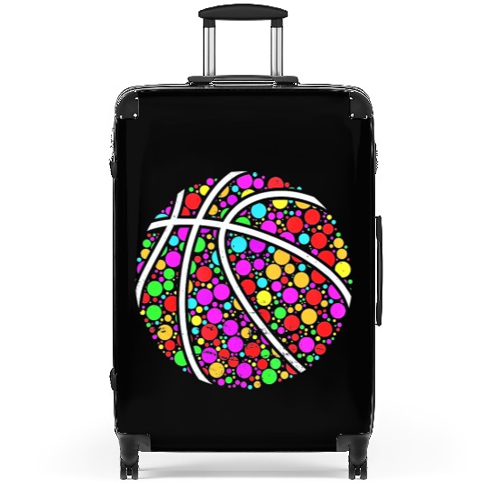International Dot Day Colored Basketball Polka Dot Suitcases