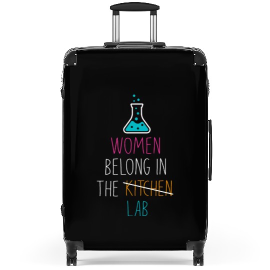 Women Belong In The Laboratory, Funny Science Gift Suitcases