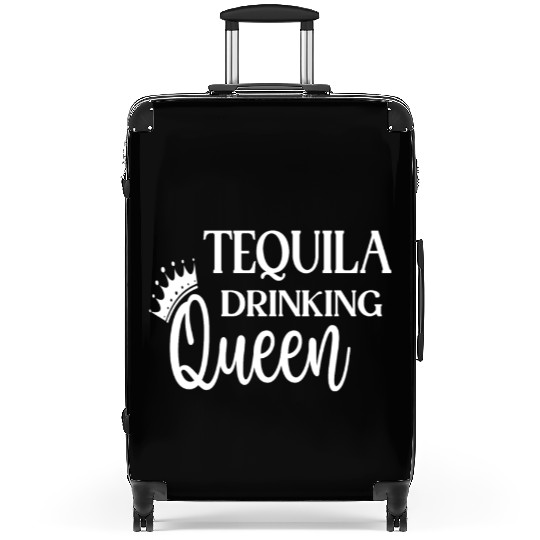Tequila Drinking Queen Suitcases