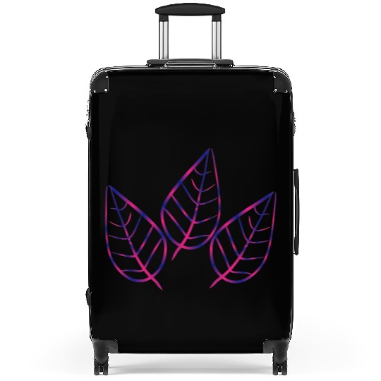 leaf icon nature purple three leaves Suitcases