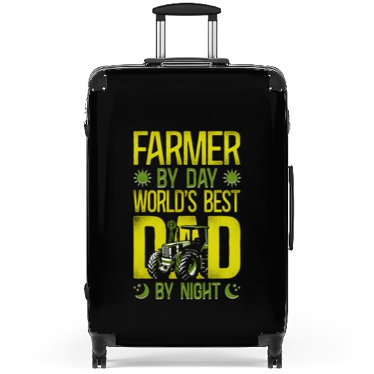 Farming Farmer Dad Father Tractor Suitcases