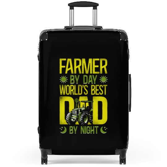 Farming Farmer Dad Father Tractor Suitcases