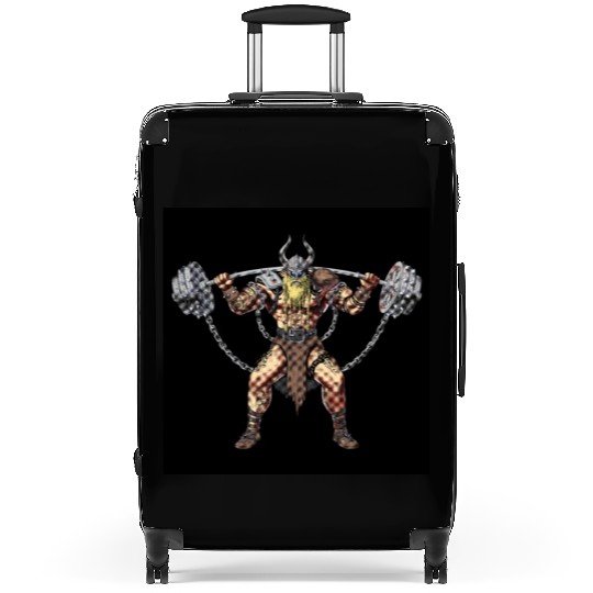 Viking Warrior Gym Bodybuilder Suitcases
