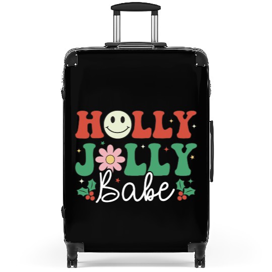 Holly Jolly Babe Suitcases