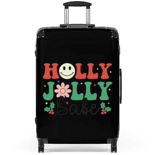 Holly Jolly Babe Suitcases