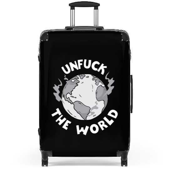 Unfuck The World Save The Elephants Earth Day Suitcases